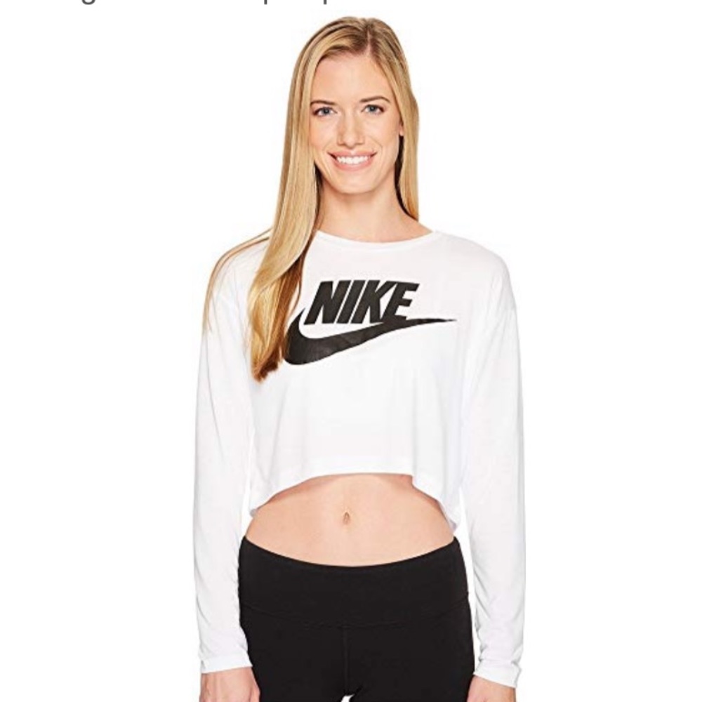 Nike Essential long sleeve crop top